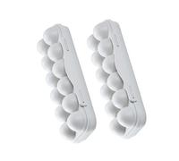 Healeved 2pcs Fresh Storage Box for Egg Container Egg Storage Box Stackable Food Containers for Fridge in Kitchen