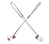 Healeved 2pcs Glass Essential Oil Bottle Hanging Decor Pendant for Car with Modern Design, Hanging Decorative Ornament to Create Romantic Atmosphere, for Car Interior