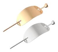 Healeved 2pcs Hair Bun Hair Clip Smooth to Touch Alloy Material Convenient Elegant for Women