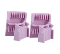 Healeved 2pcs Hair Clipper Guard Attachments with Smooth-Edged Plastic Combs for Precise Hair Thinning and Split End Trimming No-Slip Fit for Professional Barber and Home Use