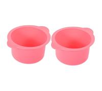 Healeved 2pcs Hair Removal Wax Warmer Liner Silicone Bowl for Easy Waxing High Temperature Resistant for Mixing Wax Formulas Salon Home Use