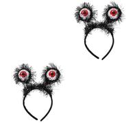 Healeved 2pcs Halloween Eyeball Headband Cosplay Hairband for Halloween Parties Dress Up and Costumes Lightweight Easy to Carry for Adults and Decorative Hair Hoop
