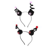 Healeved 2pcs Halloween Headband Set Googly Eyes Spooky Hair Accessories for Party and Costume Play Fun Eyeball Headbands for Boys and Girls and Women