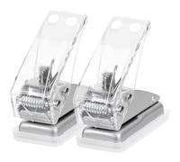Healeved 2pcs Hand-held Plastic Single Hole Puncher for Paper, Easy to Operate Hole Puncher Craft Tool Suitable for Envelopes and Art Works