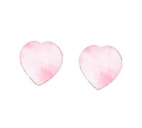 Healeved 2pcs Heart Shape Nail Art Mixing Palette Resin Manicure Color Mixing Tray for Nail Salons Home Use Display Board for Gel Polish Techniques