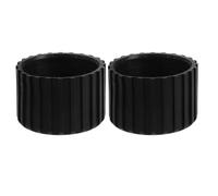 Healeved 2pcs Heavy Duty Rubber Leg Caps 50mm Non-Slip Floor Protectors for Fitness Equipment Treadmill Bike Exercise Machine Replacement Chair Feet Covers