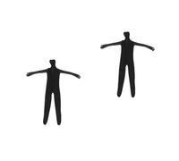 Healeved 2pcs Invisible Black Bodysuit Costume for Adults Stretchy High Elasticity Spandex Ninja Outfit Lightweight Breathable for Halloween Party Stage Performance