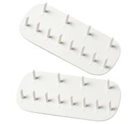 Healeved 2pcs Jewelry Hanger Earring Organizer Hanging Wall Mount Plastic White Elegant Chic Hard to Break Easy to Clean for Dressing Room Storage