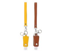 Healeved 2pcs Keychain Bottle Empty Container Bottle for Portable Hand Washing Travel Use