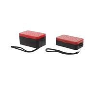 Healeved 2Pcs Live Bait Box for Fishing - Double-Layer Breathable Plastic Worm Storage Containers - Portable Red Bait Keeper Suitable for Outdoor Fishing Accessories