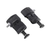 Healeved 2pcs Luggage Pole Locking Clips Handle with Secure Locking Mechanism and Easy Installation, Black PVC Telescopic Suitcase Pull Rod Replacement for Trolley Case Repair and Travel