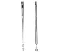 Healeved 2PCS Magnetic Telescoping Pick-Up Tool with Pocket Clip - 4.91-25.74inch Extendable Magnetic Grabber Reacher Tools - Flexible Magnet Retrieval Stick Gadget for Men