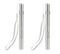 Healeved 2pcs Medical LED Pen Light USB Rechargeable White Light Medical Flashlight Pupil Lamp for Doctor Oral Ear Nose Throat Examination in Clinical Use