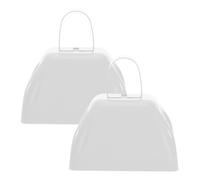 Healeved 2pcs Metal Cowbells for Football Game Loud Handheld Bells for Sporting Events Cheering Items for Wedding Party