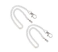 Healeved 2pcs Metal Pocket Chain with Lobster Clasp for Men Steampunk Watch Decor Chains Versatile Jean Belt Loop and Wallet Accessory Stylish Vintage Pocket Watch Necklace