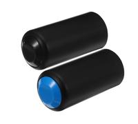 Healeved 2pcs Microphone Battery Cup Covers Sleeve for Wireless Mics Plastic Mic Tail Caps Compatible with Pgx2 Slx2 Pg58 Beta58 Black and Navy for Live Performance