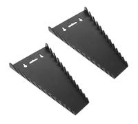 Healeved 2pcs Modular Wrench Organizer: Tool Holder for Drawer - Storage Holder with Magnet - Wrench Storage Rack Gift for Professional Mechanics Men Black