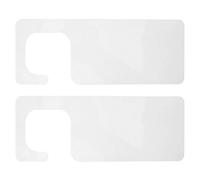 Healeved 2pcs Nail Art Display Board Acrylic Hangers False Nail Organizer for Manicure Practice Tips Charm Sample Stand Rack
