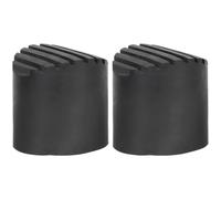 Healeved 2pcs Non-Slip Ladder Pads Rubber Ladder Foot Covers Replacement for Worn Or Broken Feet with Increased Friction Black Protective Covers for Home Use