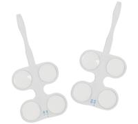 Healeved 2pcs Optical Flipper ±0.50d to ±1.00d Vision Training Tool for Amblyopia and Visual Function Exercise, Double-sided Glass Optometry Instrument for Eye Health and Coordination