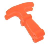 Healeved 2Pcs Orange Rubber T-Handle Cooler Latch Set, Flexible T-Shaped Lid Latch for Outdoor Camping and Freezer Box Replacement Accessories
