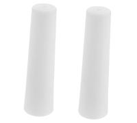 Healeved 2pcs Outdoor Umbrella Tip Caps Replacement with Reinforced Material Safety Protector for Walking Stick and Patio Umbrella Ends Anti-slip White Repair Accessories