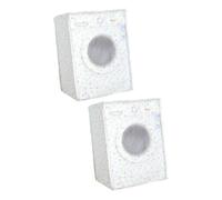 Healeved 2pcs Peva Washing Machine Cover Decorative Patterns Automatic Protector for Home Use Stylish Functional Washing Machine Case