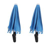 Healeved 2pcs Phone Umbrella: Universal Clip On Umbrella for Phone with Flexible Handle - Car Smartphones Sun Shade Clip - Portable Anti Glare Mount Holder for Car