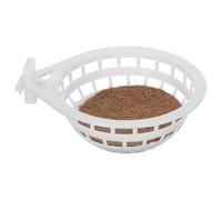 Healeved 2pcs Plastic Canary and Finch Bird Breeding Nest with Circular Shape and Stable Sanctuary Design, Easy Clean Plastic Parrot Sleeping Hut with Airy Comfort for Small Birds at Home