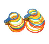 Healeved 2pcs Plastic Fruit Diameter Measuring Rings with Grading Design for Tomato and Fruit Sizing, Easy to Use Vegetable Measuring Circles for Accurate Diameter Measurement