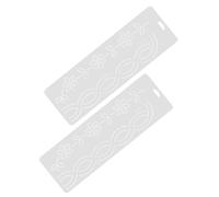 Healeved 2pcs Plastic Quilt Stencil Templates for Sewing with Border and Corner Patterns, 17.6" Quilting Pattern Stencils for Machine and Hand Quilting, Suitable for Beginners