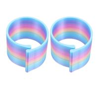 Healeved 2pcs Plastic Roller Clips for Painting Canvas - Canvas Roll Management and Protection - Smooth Fixation Holder for Outdoor Creativity and Artwork Storage