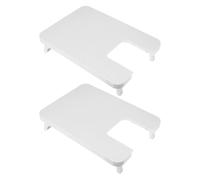 Healeved 2pcs Plastic Sewing Machine Extension Table for Household Sewing Machines and Large Fabrics Quick Installation with Expanded Workspace Portable Quilting Table for Professional Use