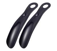 Healeved 2pcs Plastic Shoe Horn Mini Shoe Horn Lightweight Portable Helper for Adults and Everyday Use 7.00x1.57x1.26in Dark Blue