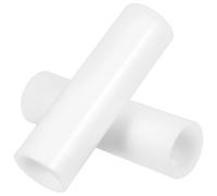 Healeved 2pcs Plastic Tent Pole Connectors Straight Rod Coupling Joints | White Material, Quick Installation, Structural Reinforcement, Suitable for Connecting Rods, Gazebo Frames, Emergency Repairs