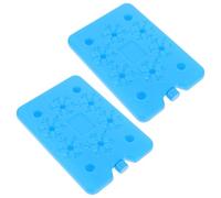 Healeved 2pcs Portable Cooler Ice Packs for Lunch Boxes and Air Conditioners, 200ml Pe Small Freezer Blocks, Lightweight Design to Maintain Low Temperatures for Camping and Outdoor