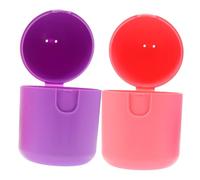 Healeved 2Pcs Portable Female Personal Storage Boxes for Period Cups Food Grade PP High Temperature Resistant Lightweight Compact Design for Women Hygiene Supplies