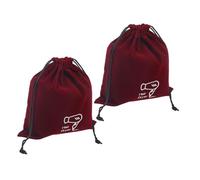 Healeved 2pcs Portable Hair Dryer Storage Bag Drawstring Organizer for Hair Care Travel Multi-use Canvas Pouch Delicate Design for Skincare Jewelry