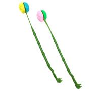 Healeved 2pcs Portable Plastic Back Scratchers with Ergonomic Long Handle for Itching Relief and Massage, Lightweight Back Tickle Relief Tools Suitable for Adults