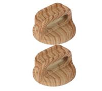 Healeved 2pcs Pot Lid Handle Lid Knob Khaki Bakelite Anti-Scald Scald-Proof Design Wear-Resistant for Kitchen Soup Pot and Replacement