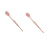 Healeved 2pcs Powder Makeup Brush for Women Blush and Highlighter Brush Soft Bristles for Facial Makeup Comfortable to Hold Handle Versatile for Contouring and Blending
