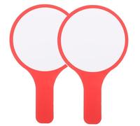 Healeved 2pcs Red A3 Dry Erase Paddles Handle 15x25cm Handheld Voting Boards for Classroom, Auction, and Scorekeeping