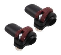 Healeved 2pcs Red External Clamp Lock for 16mm Trekking Poles, Walking Stick Locking Clips Replacement, Hiking Pole Lock Fastener Accessories for Mountaineering and Outdoor Use