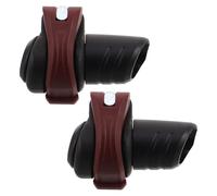 Healeved 2pcs Red External Lock Buckles for 16mm Trekking Poles Hiking Pole Quick Lock Clips Replacement Walking Stick Fasteners for Camping Mountaineering and Backpacking Accessories