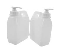 Healeved 2pcs Refillable Plastic Pump Bottles for Lotion Shampoo Body Wash with Leak-resistant Design Portable Travel-friendly Shower Dispenser Containers for Liquid Soap Essential Oils