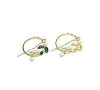 Healeved 2pcs Round Alloy Hair Clips Elegant Rhinestone Hairpins for Ponytail and Updos Vintage and Colors Stylish Hair Accessories for Women and Girls