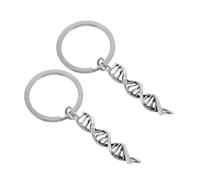 Healeved 2pcs Science Keychain with Double Helix Chemistry Biology Symbols Graduation Party Favors for Teachers Students Researchers Bag Hanging Ornament for Backpacks