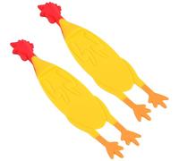 Healeved 2Pcs Silicone Bookmarks Scream Chicken Design Portable Page Markers for Teens Students Reading Supplies Book Decor