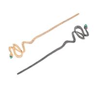 Healeved 2pcs Snake Hair Stick Decorative Metal Chopsticks Hair Sticks for Women Girls Accessories