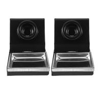 Healeved 2pcs Soldering Iron Stand with 8-Hole Metal Holder, Universal Electric Iron Support for Wood Burning Pen, Multifunctional Welding Soldering Holder Station for DIY Crafting